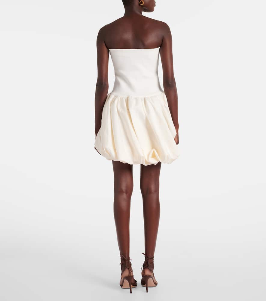 Pollie linen and rayon-blend minidress