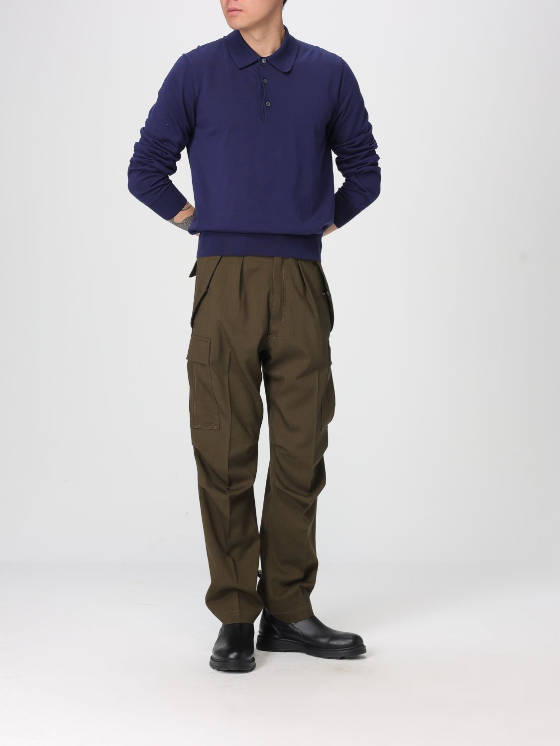 Polo Shirt Men color Blue