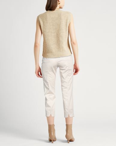Peserico Woman Pants Off white Size 2 Cotton, Elastane