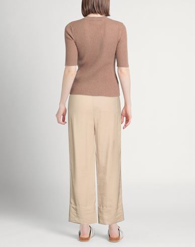 Woman Pants Camel Size 2 Viscose, Polyester