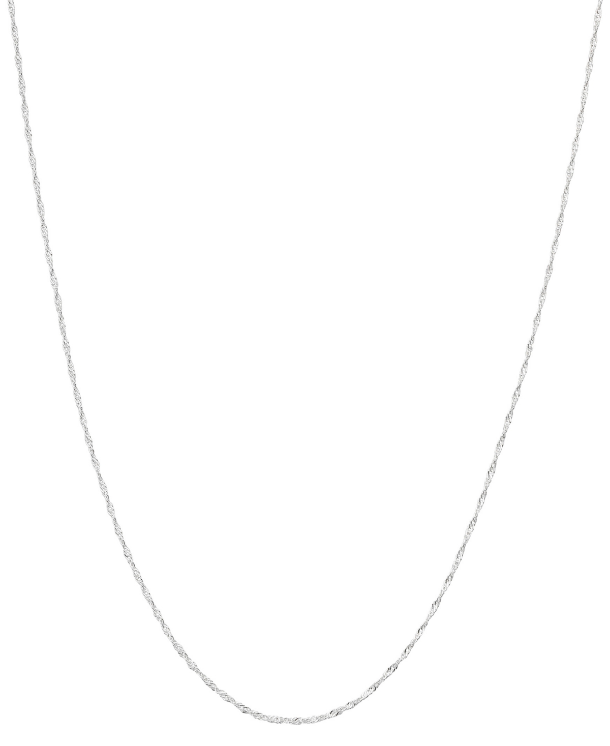 "Giani Bernini Singapore Link 18"" Chain Necklace, Created for Silver"