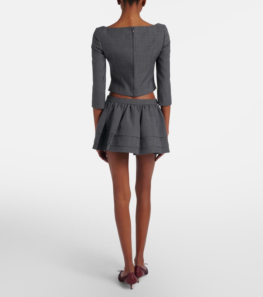 Gathered miniskirt