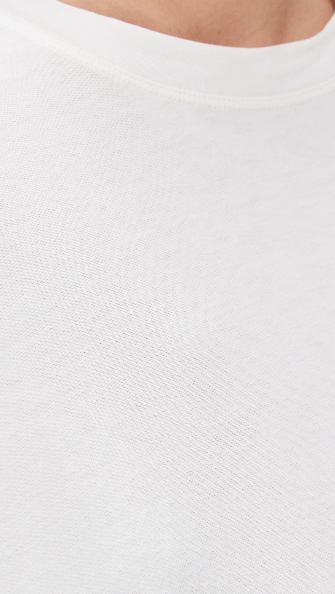 The Washed Cotton Long Sleeve Tee White