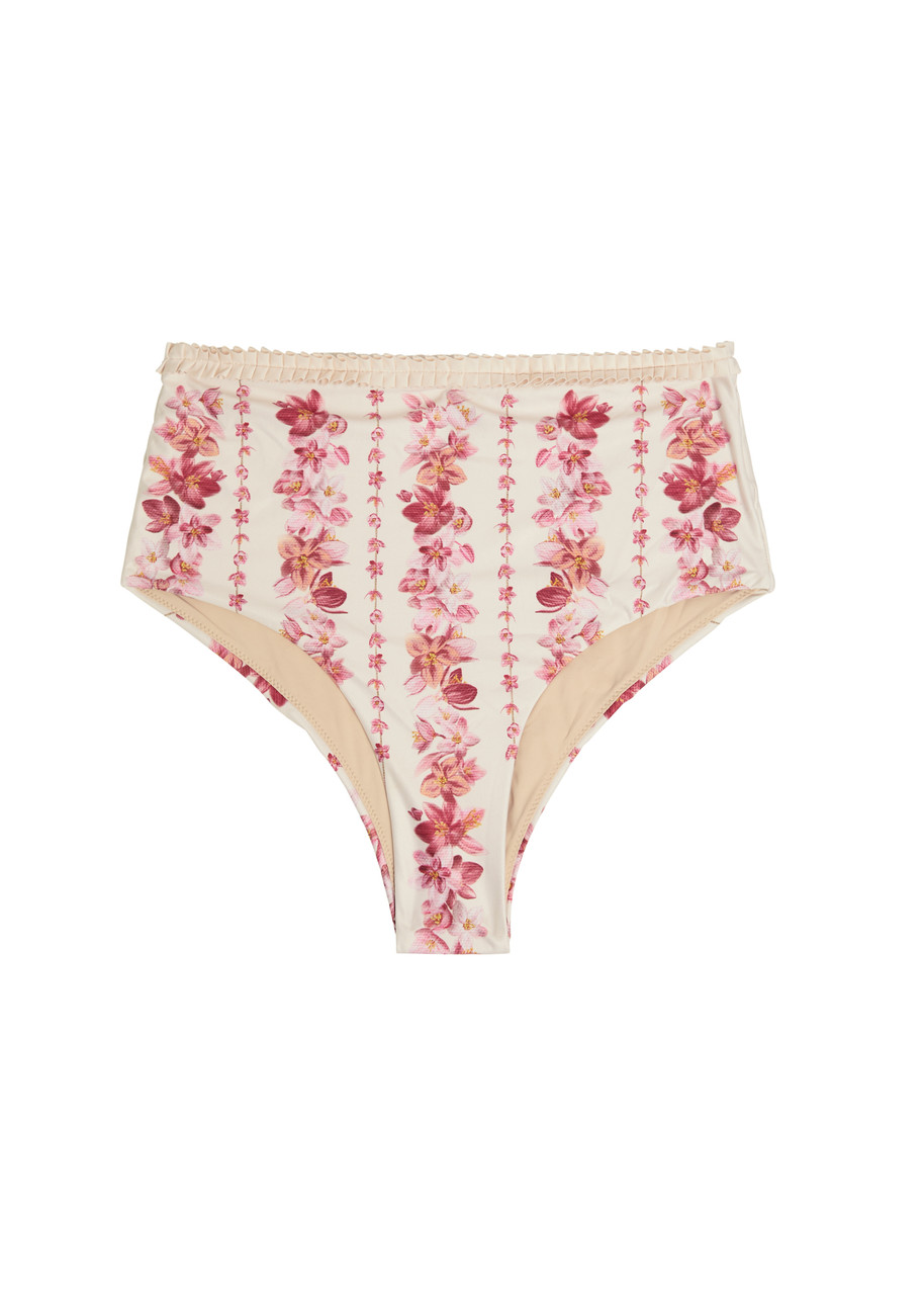 Nopal Floral-print Bikini Briefs