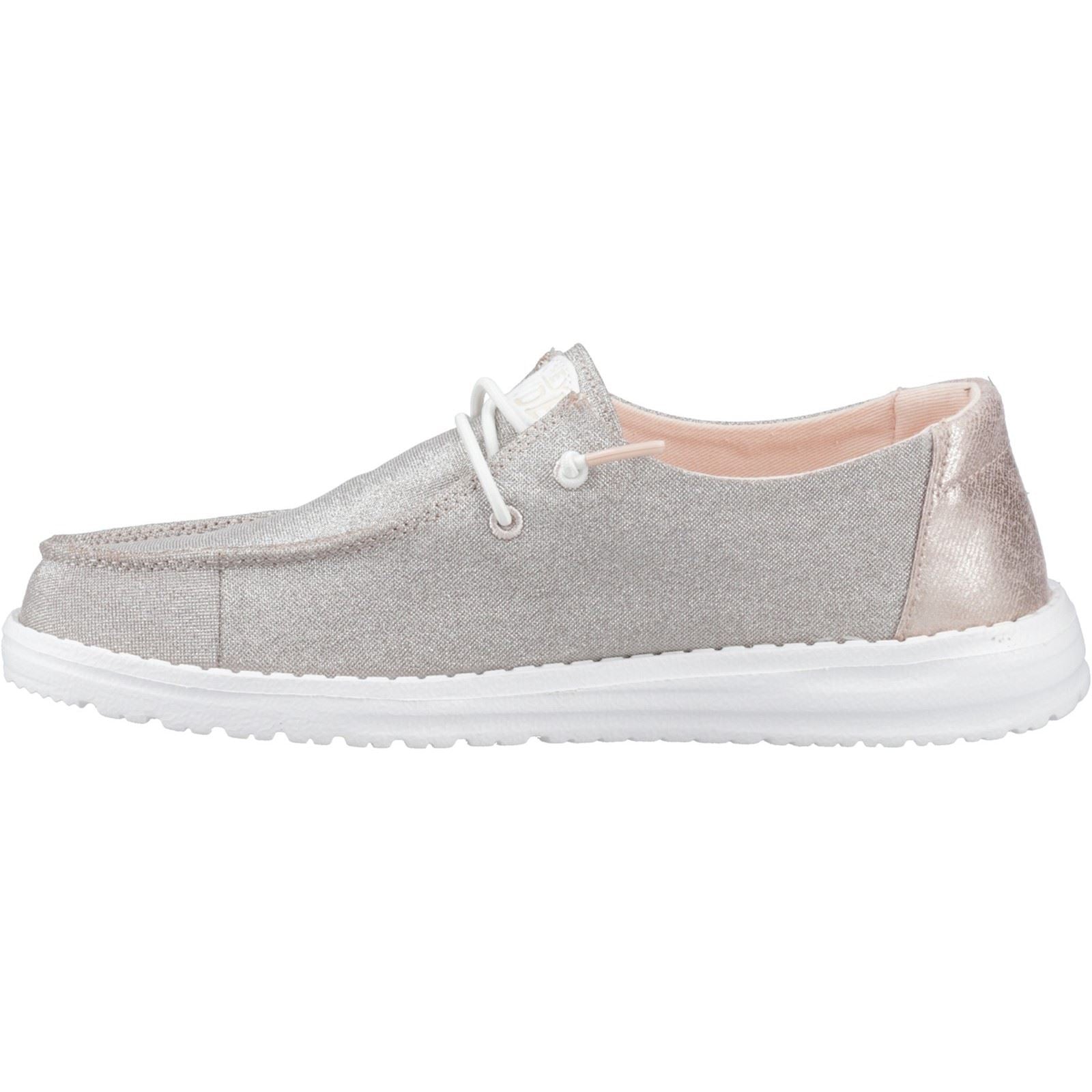 Heydude Wendy Metallic Sparkle Synthetic Women's Grey Shoe
