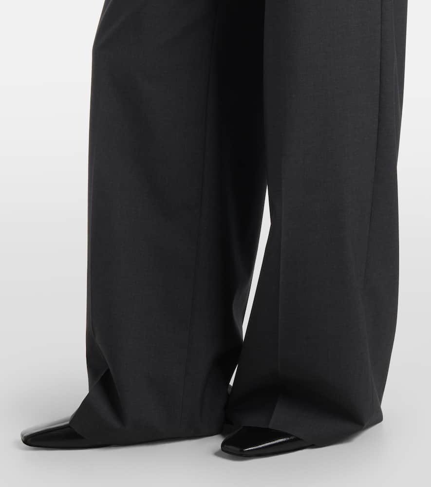 Alanel virgin wool wide-leg pants