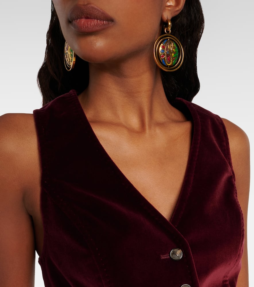 Cotton velvet vest