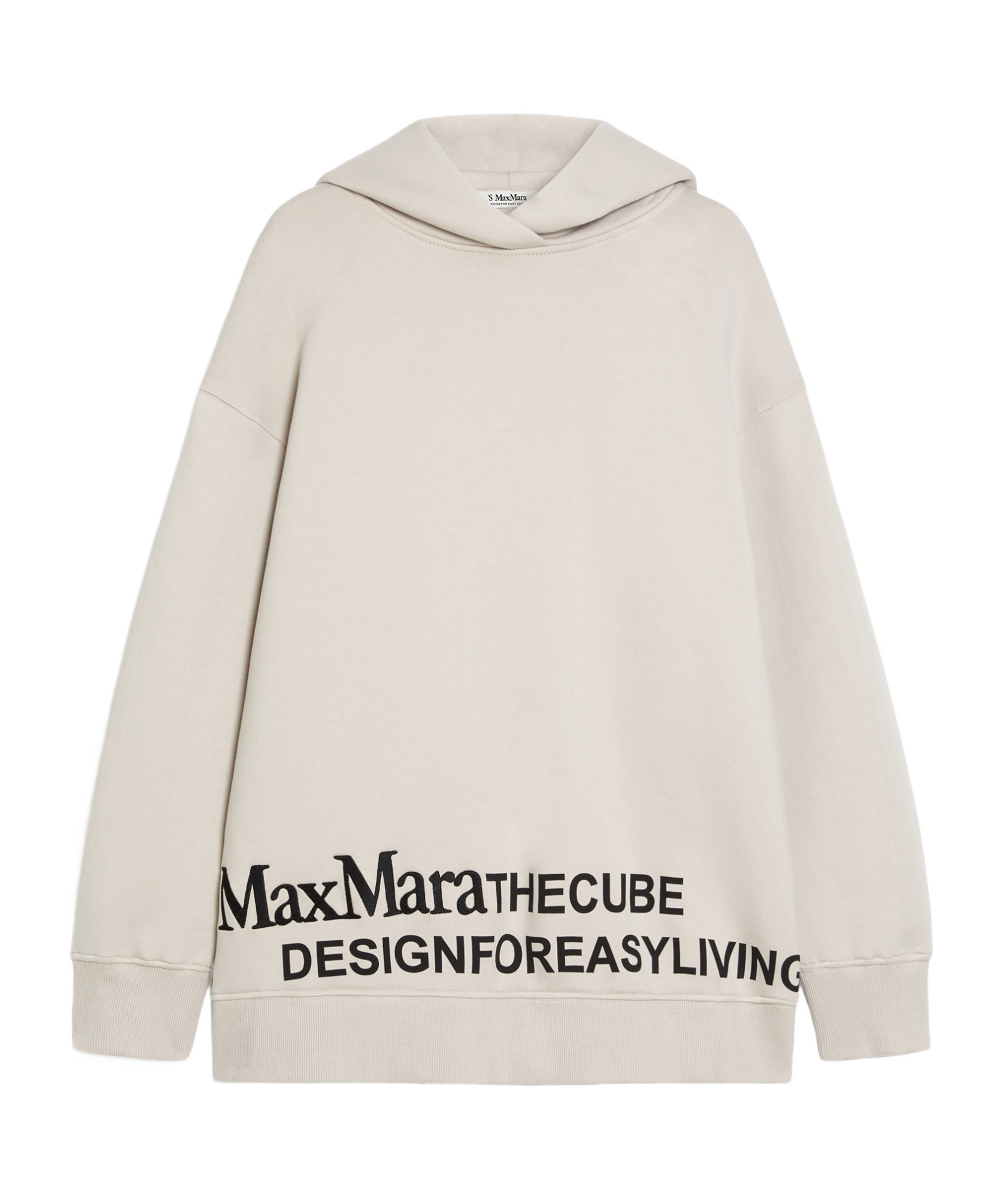 Max Mara The Cube Logo Detailed Long-Sleeved Hoodie