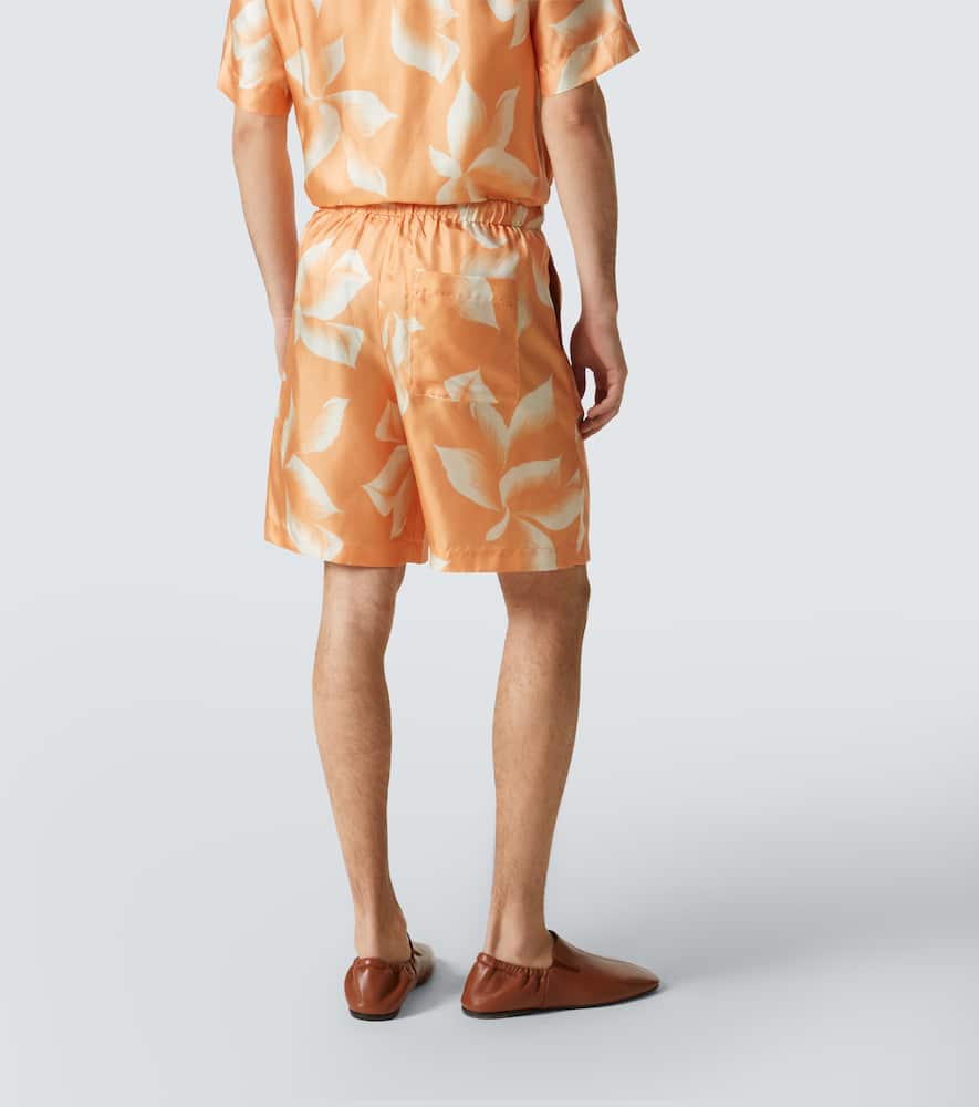 Dries Van Noten Printed silk shorts