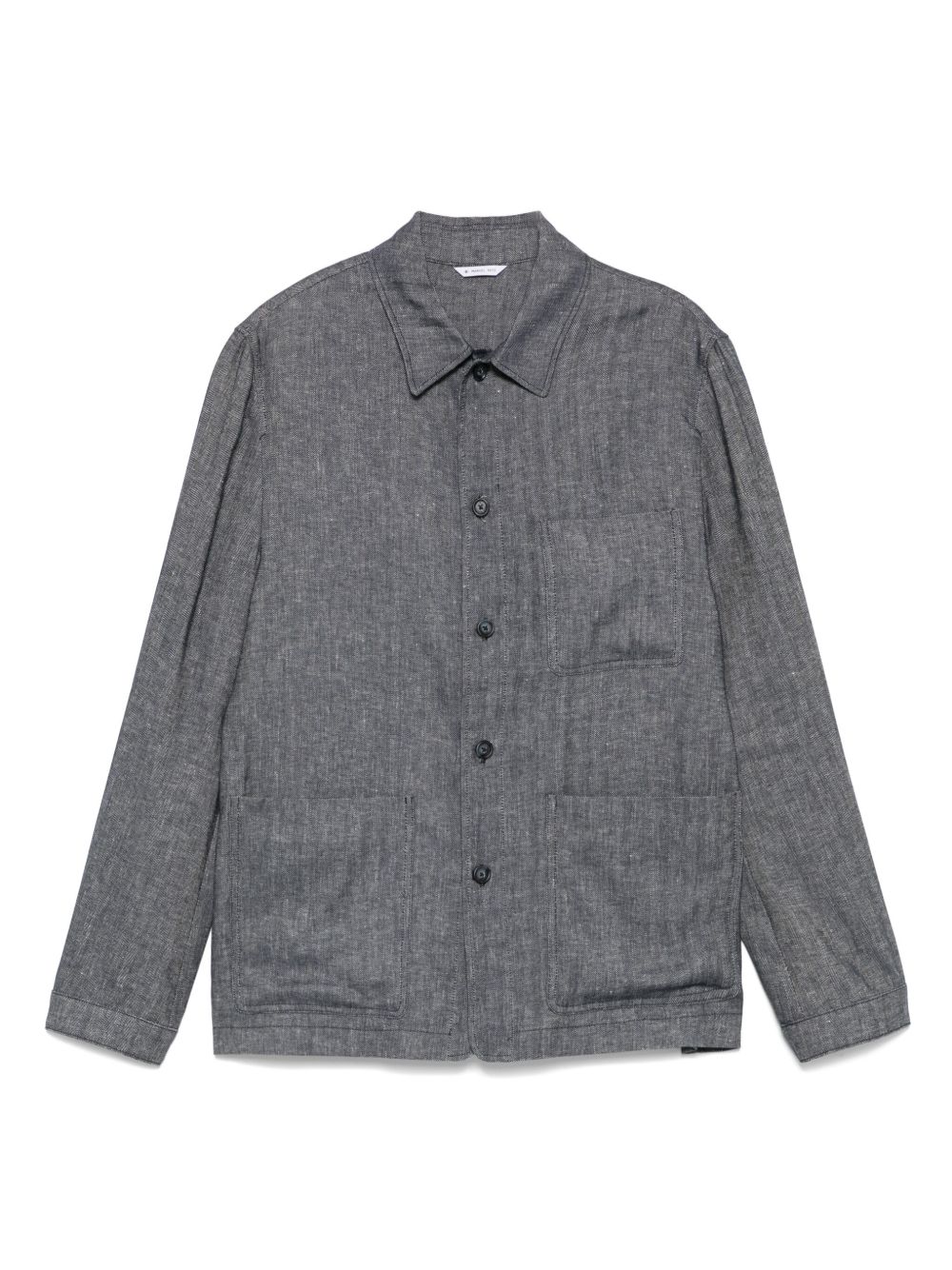 Manuel Ritz chevron shirt jacket - Neutrals