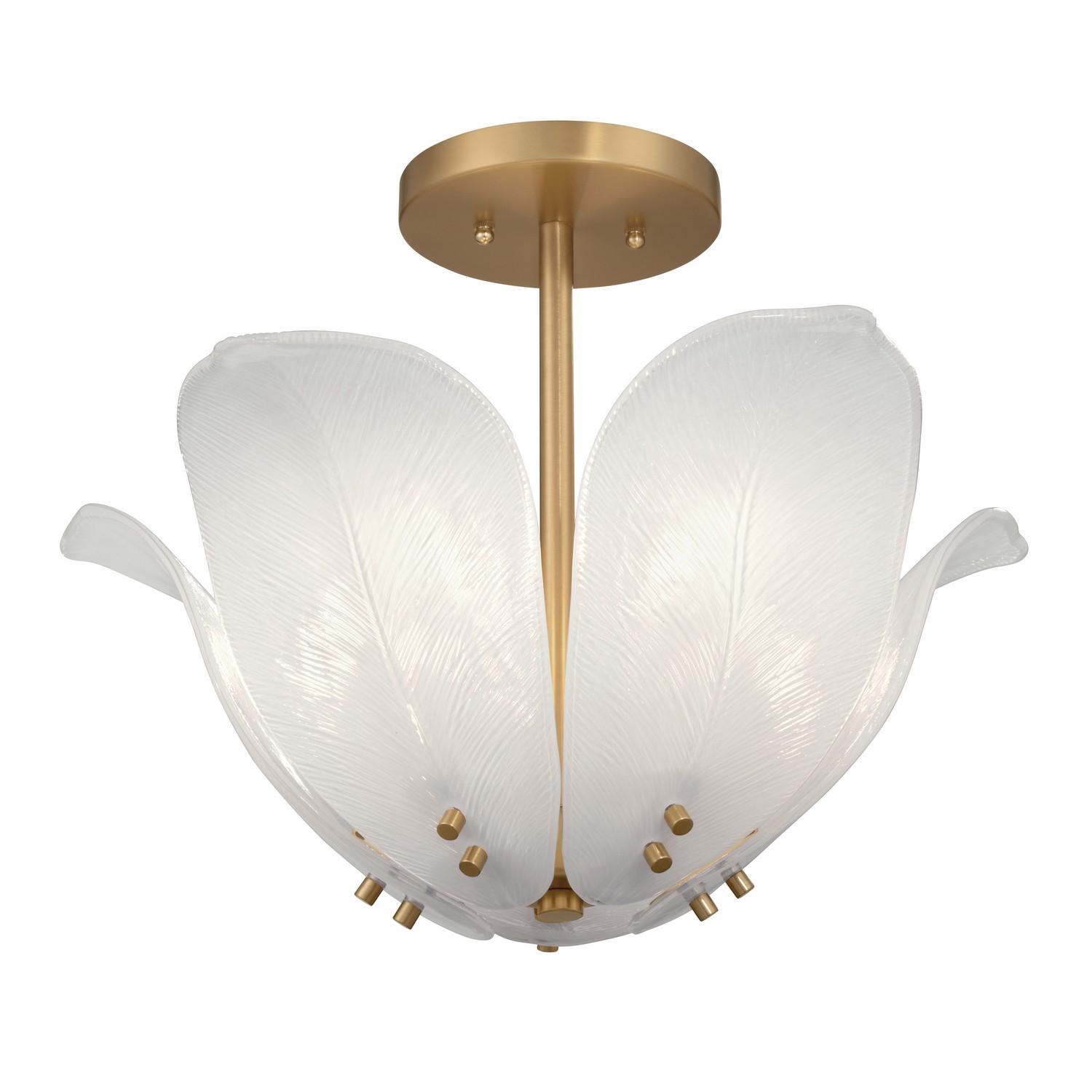 Legacy Brass Semi-Flush Mount from the Orchid Collection