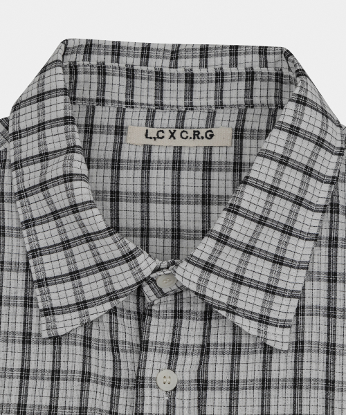 Clove Wrinkle Check Shirt Ivory