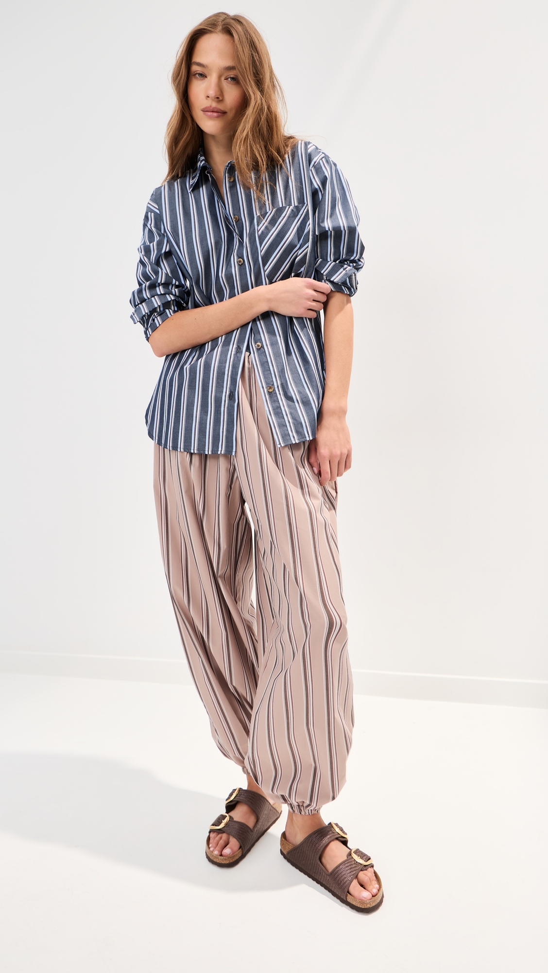 Winnie Button Down Denim Stripe