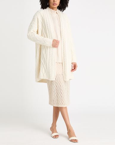Woman Cardigan Ivory Size 4 Wool, Viscose, Polyamide, Cashmere