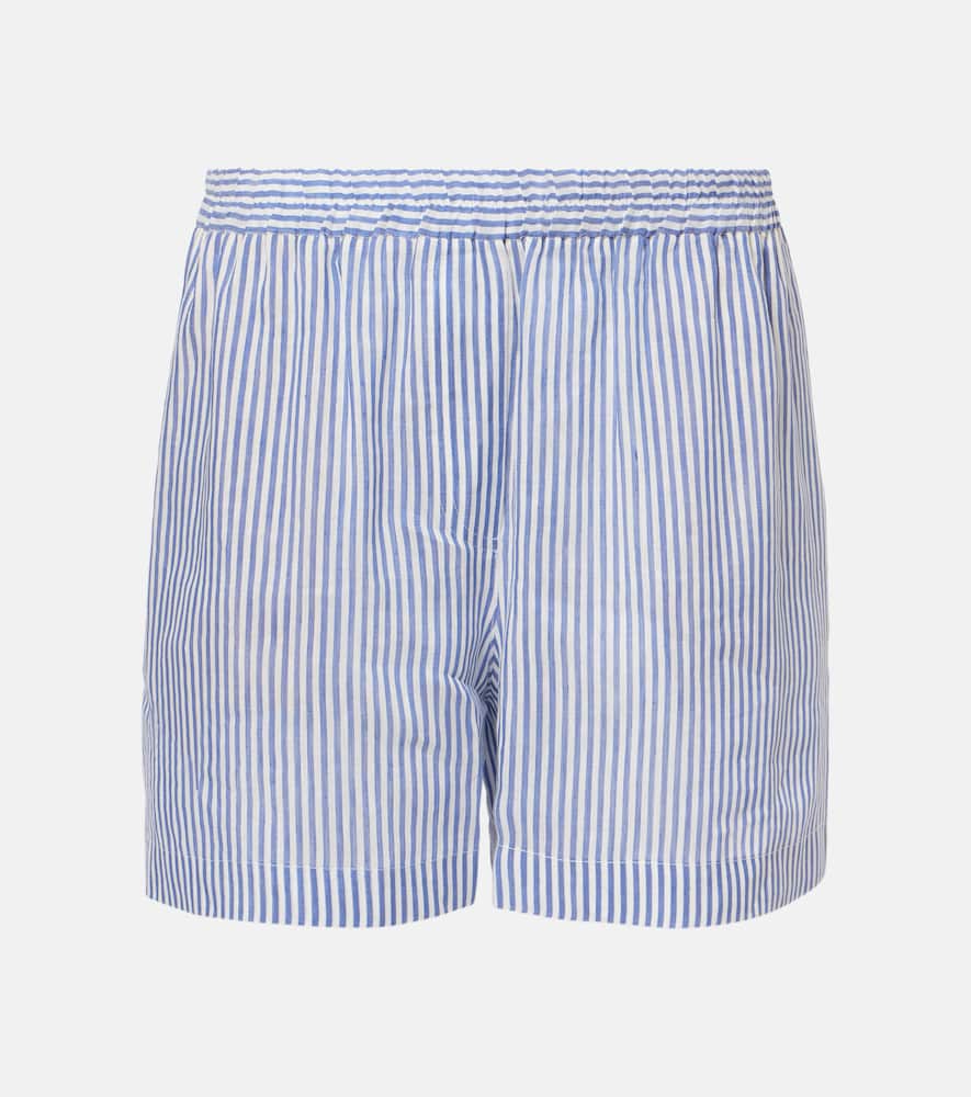 Linen and silk Bermuda short