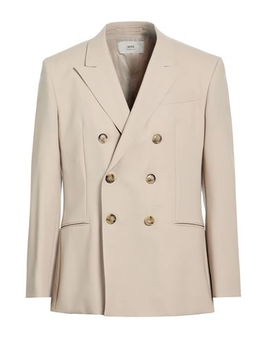 Man Blazer Beige Size 38 Virgin Wool