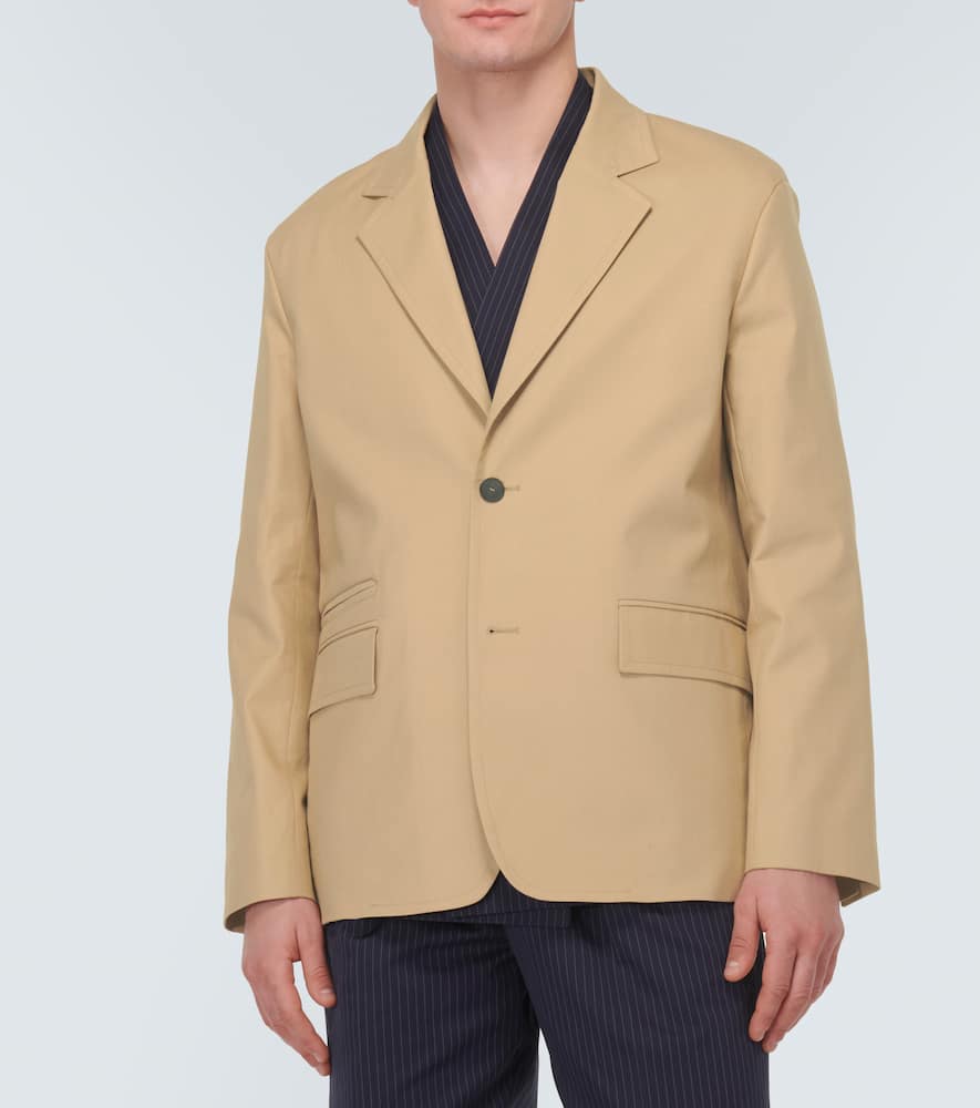 Deconstructed cotton-blend blazer