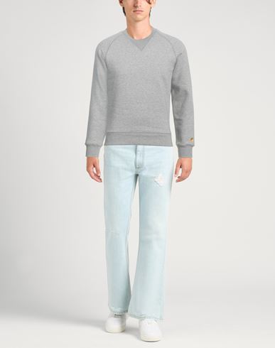 Carhartt Man Sweatshirt Grey Size L Cotton, Polyester