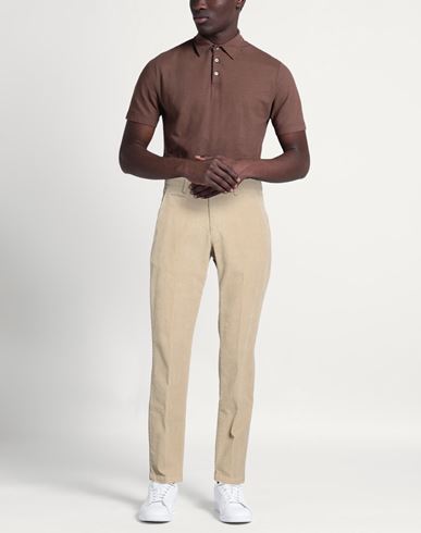 Man Pants Beige Size 29 Cotton, Elastane