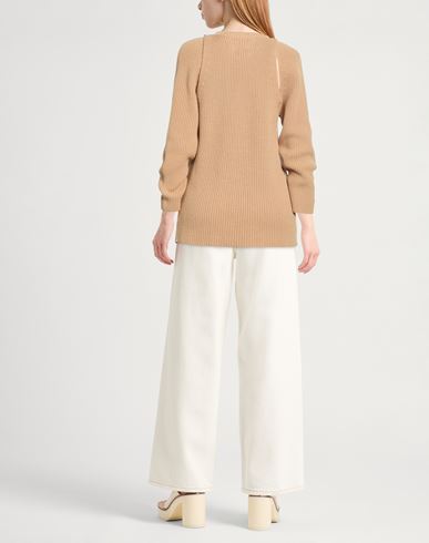 Woman Sweater Camel Size 6 Cotton, Polyamide