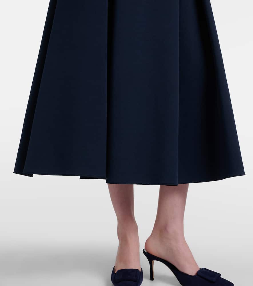 Cannone cotton-blend jersey midi dress