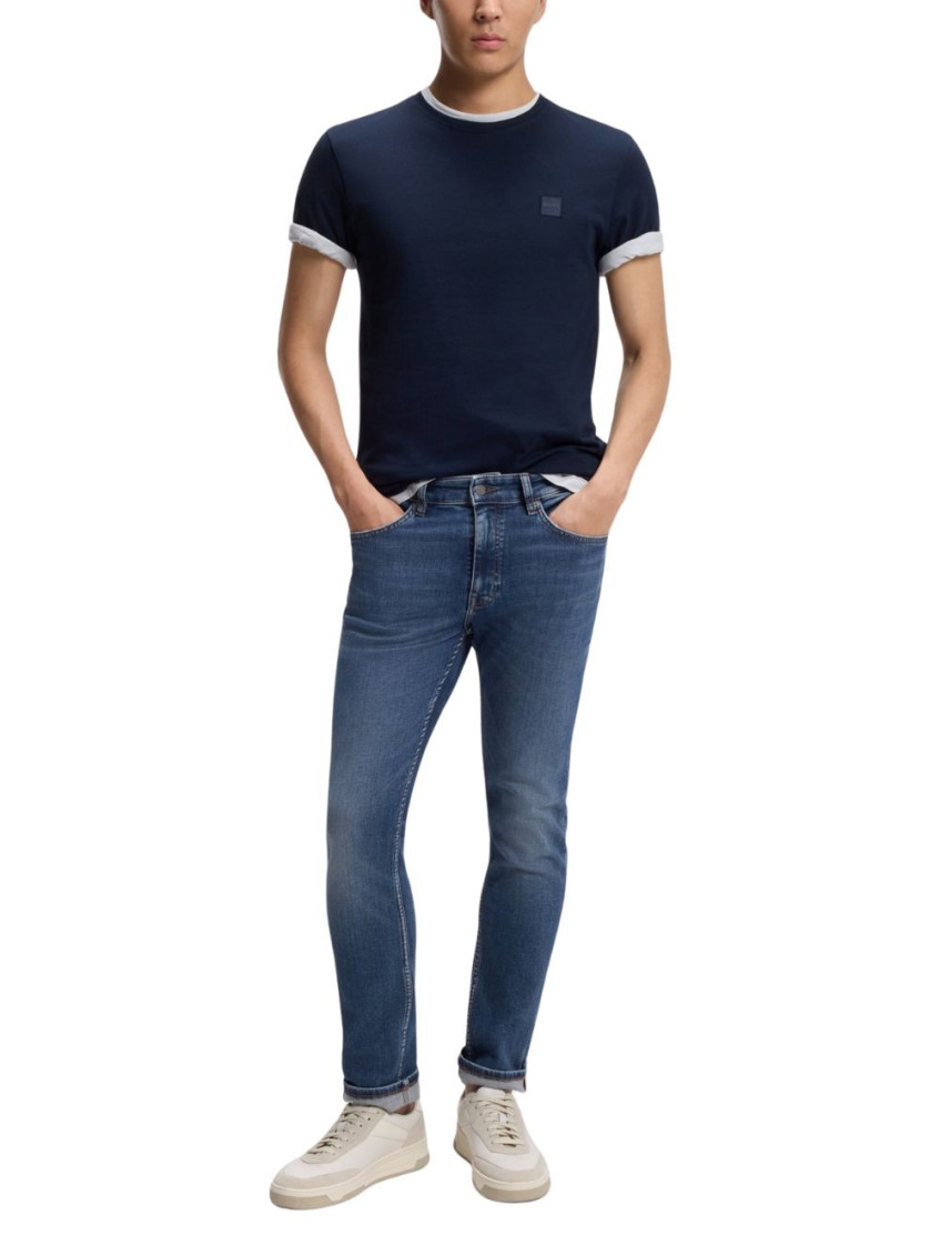 Blue Mid Rise Jeans
