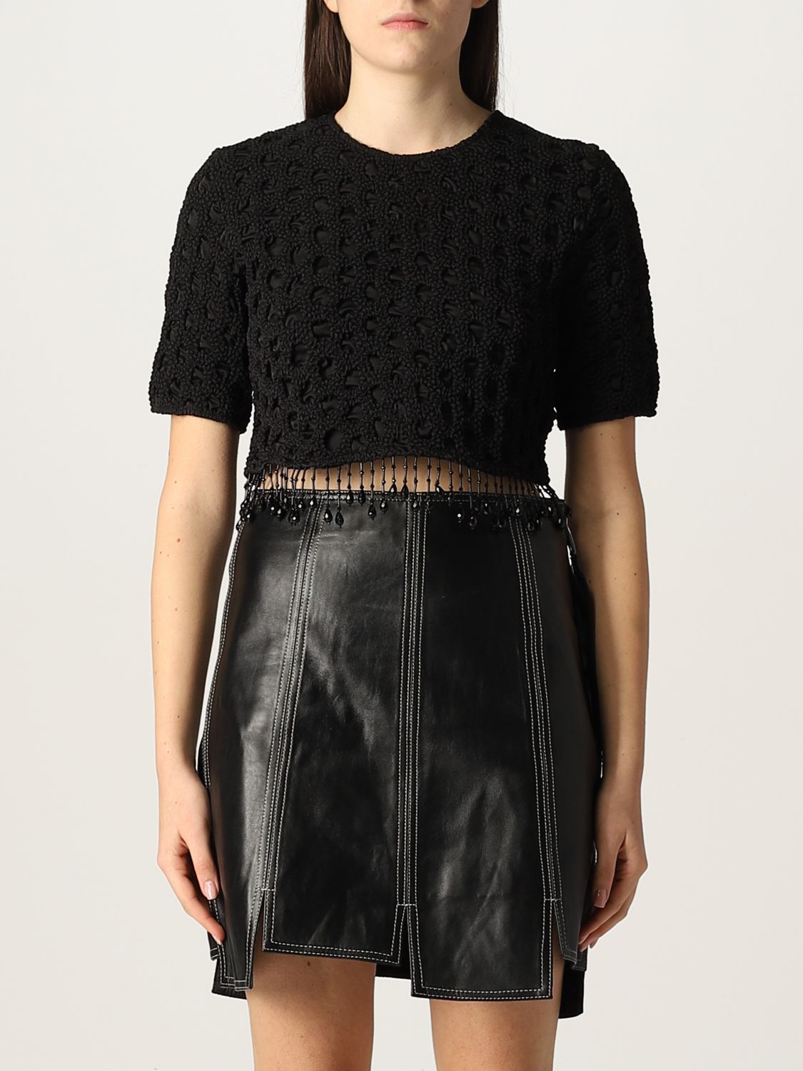 Top with beaded fringes