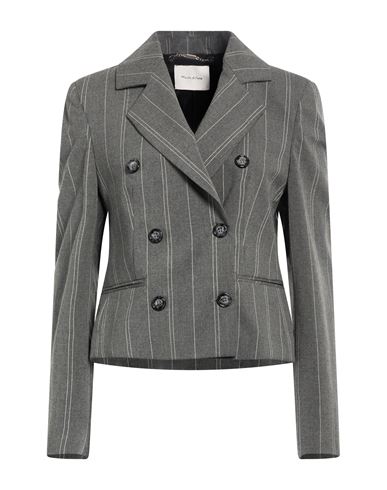 Woman Blazer Grey Size 2 Polyester, Viscose, Elastane