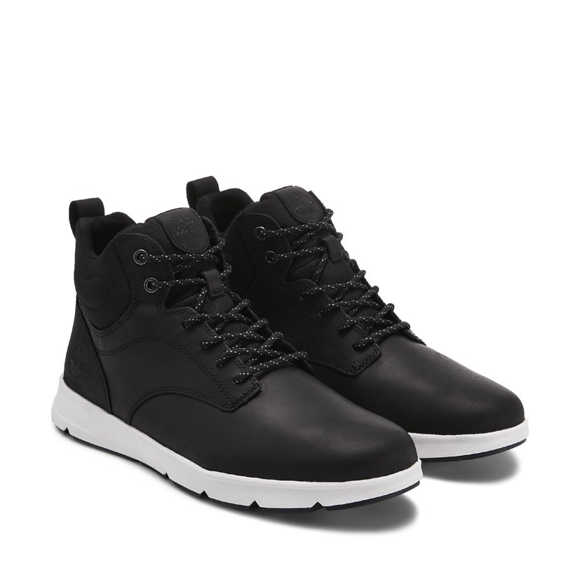 Men's Parker Street Mid Sneaker Boots (Black)