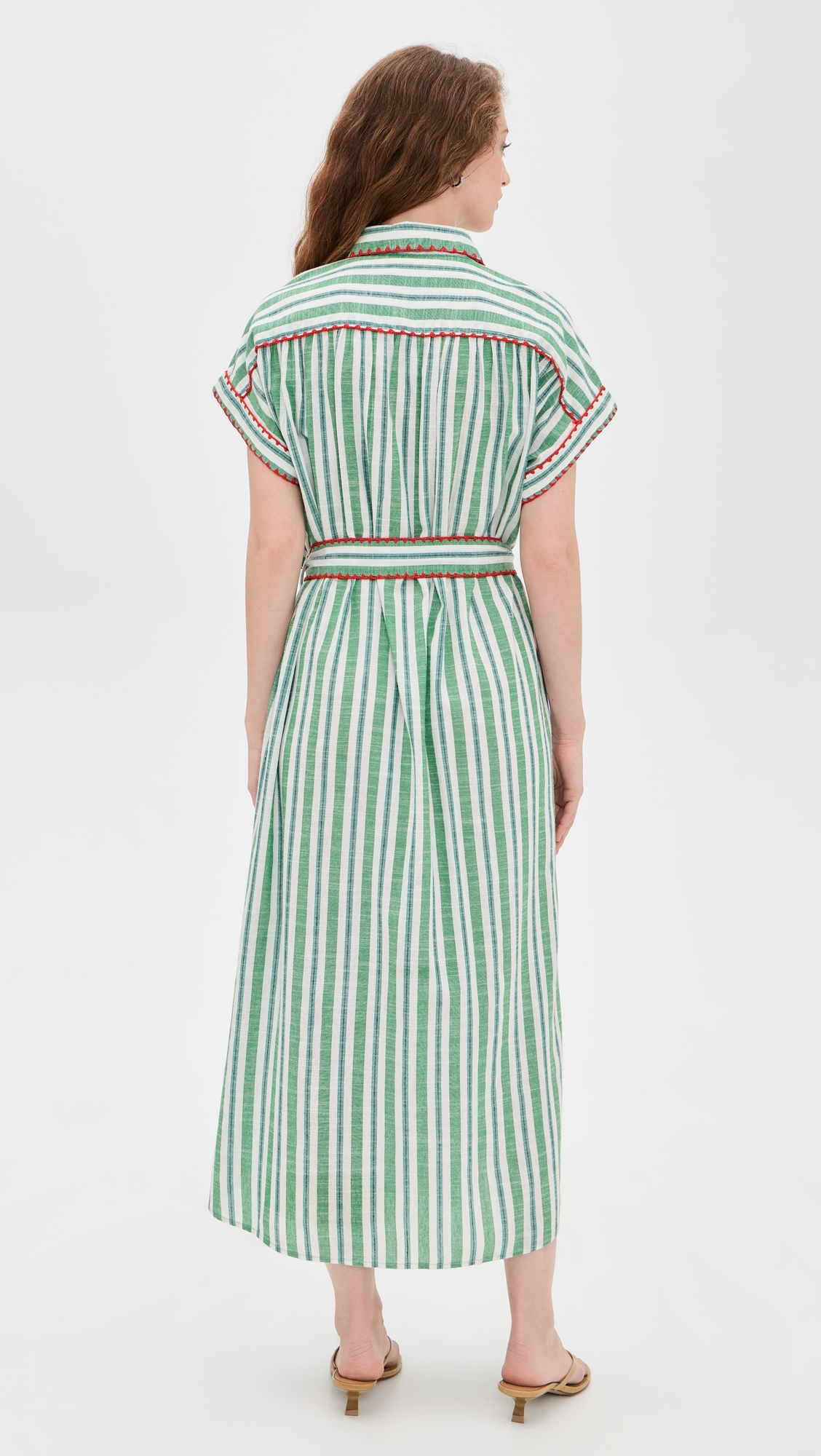 Valerie Caftan Green Stripe XL