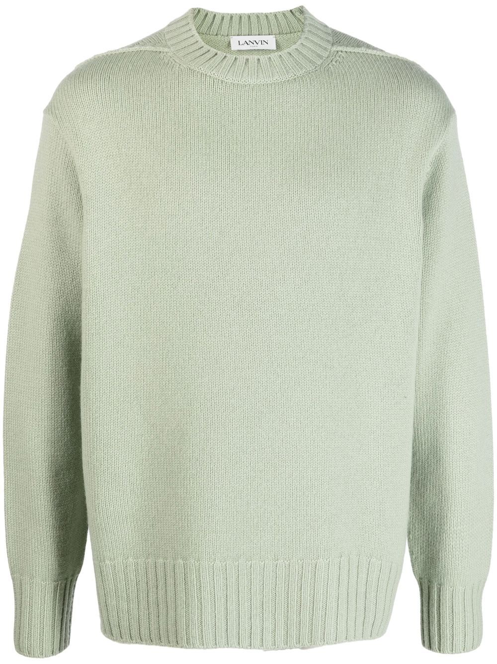Crew-neck cashmere jumper - Green