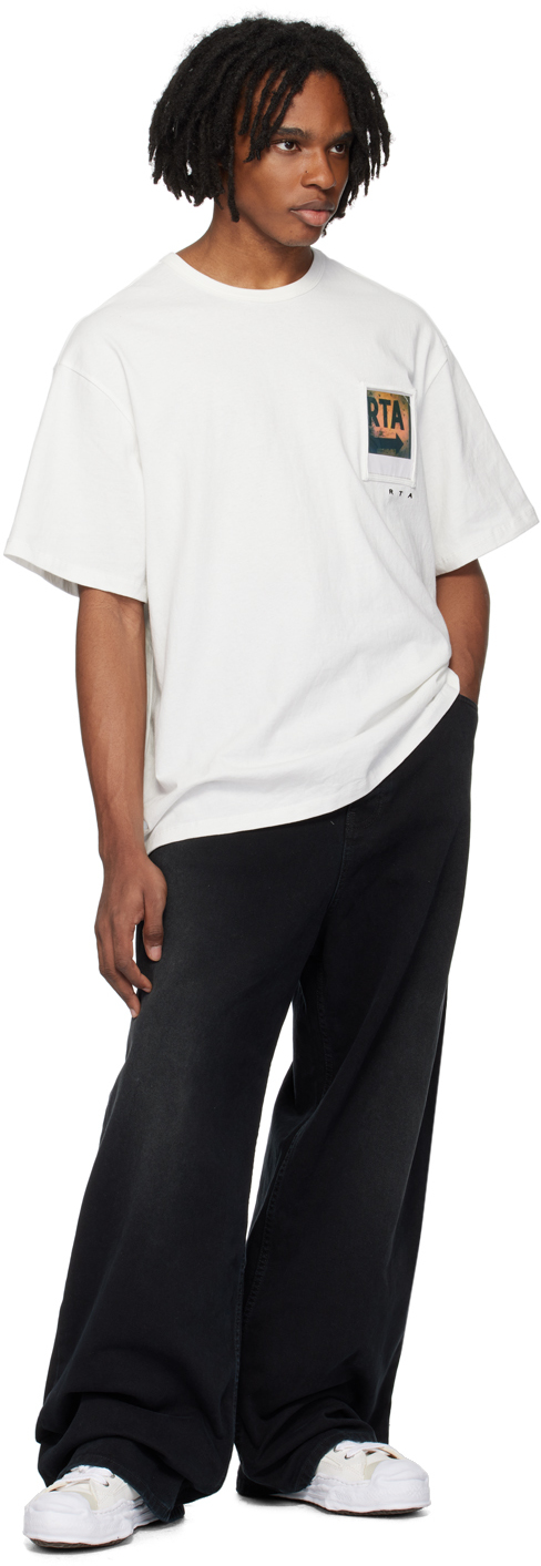 RTA White Photo Pocket T-Shirt