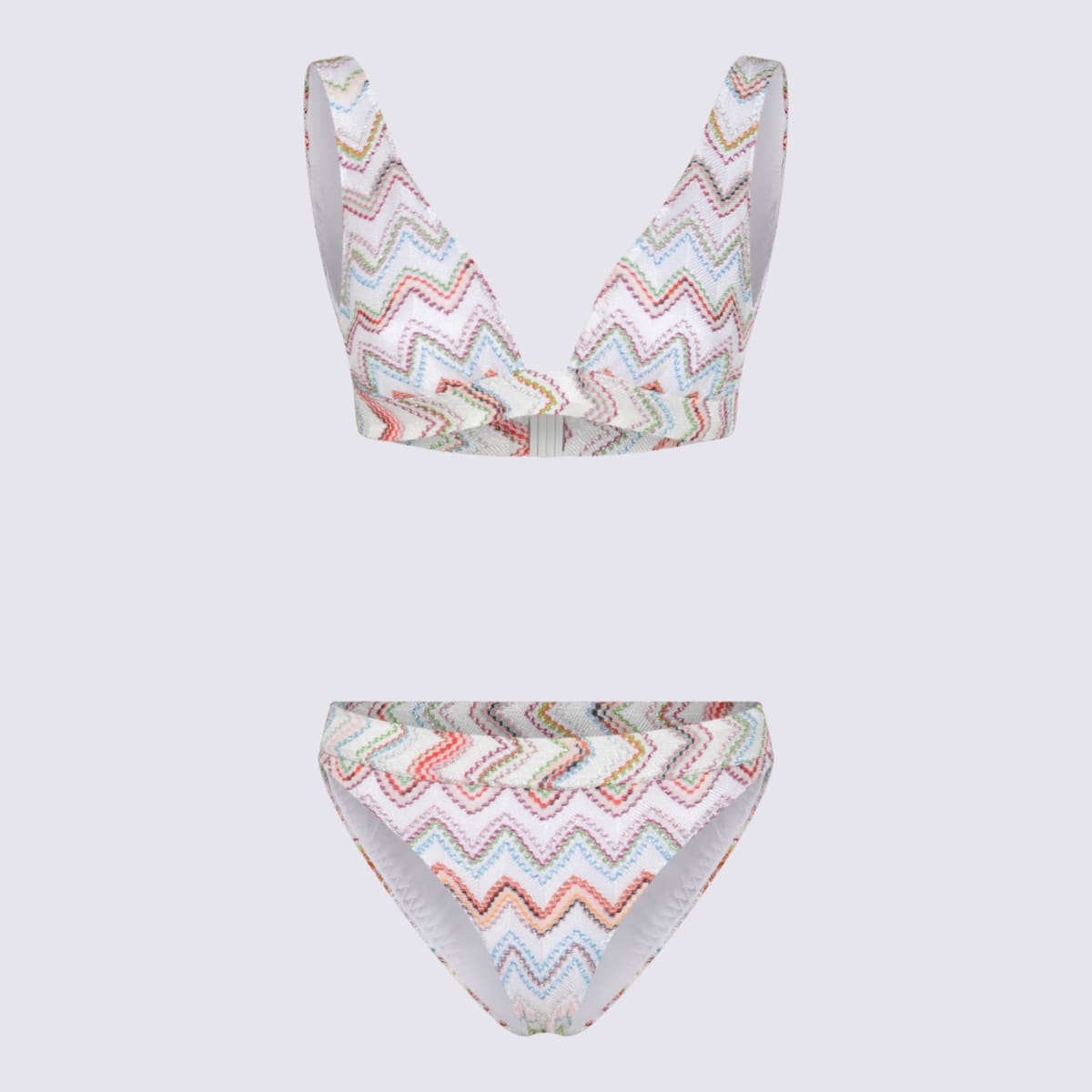 Missoni zigzag-print bikini - White