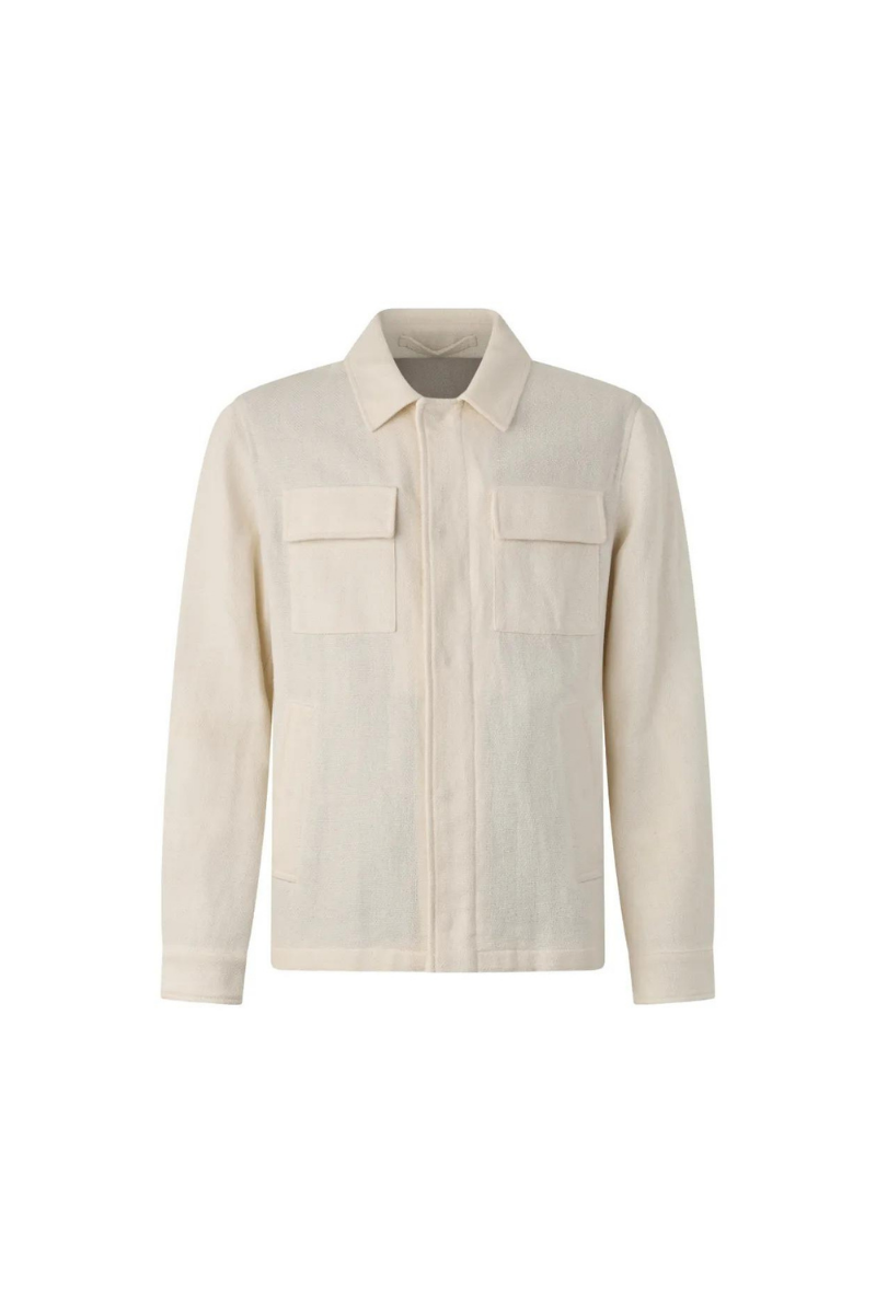 Utility Overshirt Jacket — White