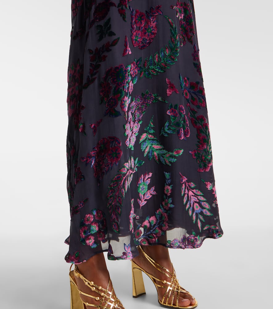Floral maxi skirt