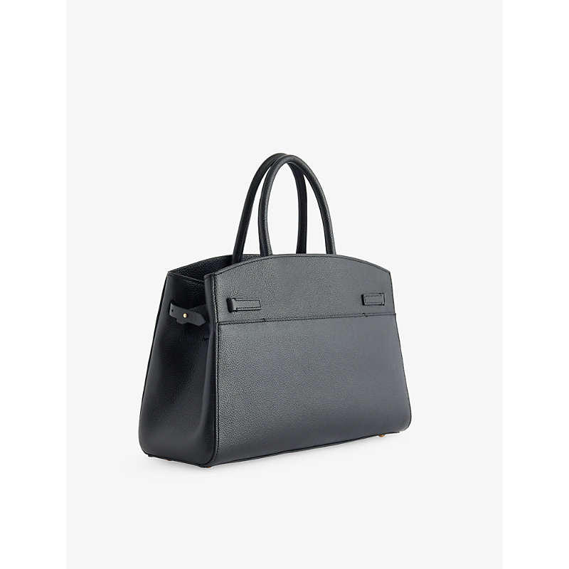 Womens The Midi Hudson Leather Top-Handle Bag