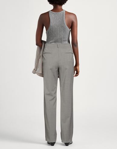 Woman Pants Taupe Size 2 Polyester, Wool, Elastane