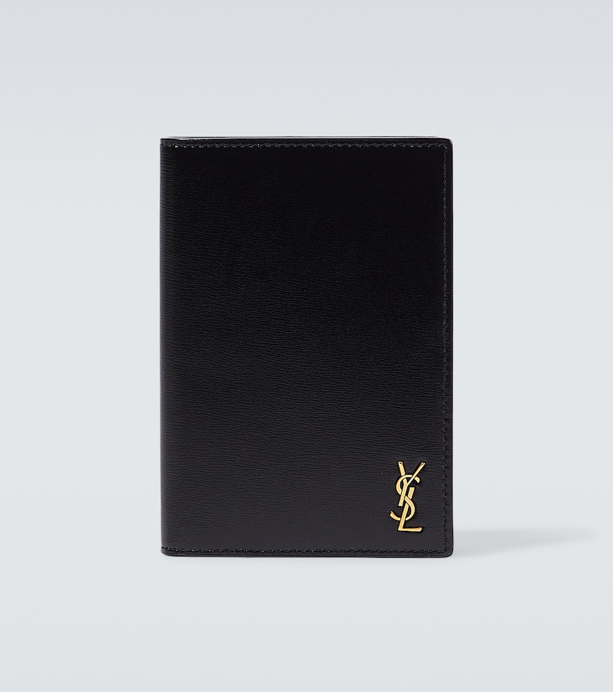 Tiny Cassandre leather passport holder