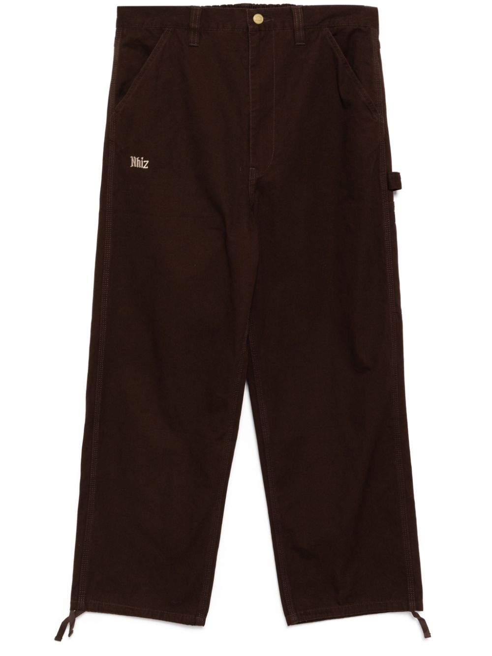 Straight-leg trousers - Brown