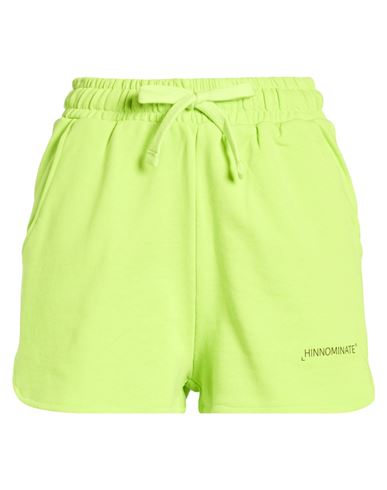 Woman Shorts & Bermuda Shorts Lime green Size S Cotton