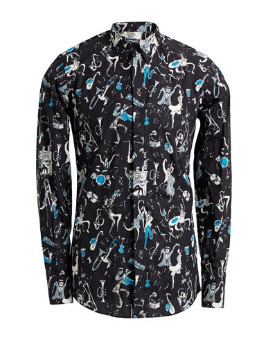Man Shirt Black Size 16 Cotton