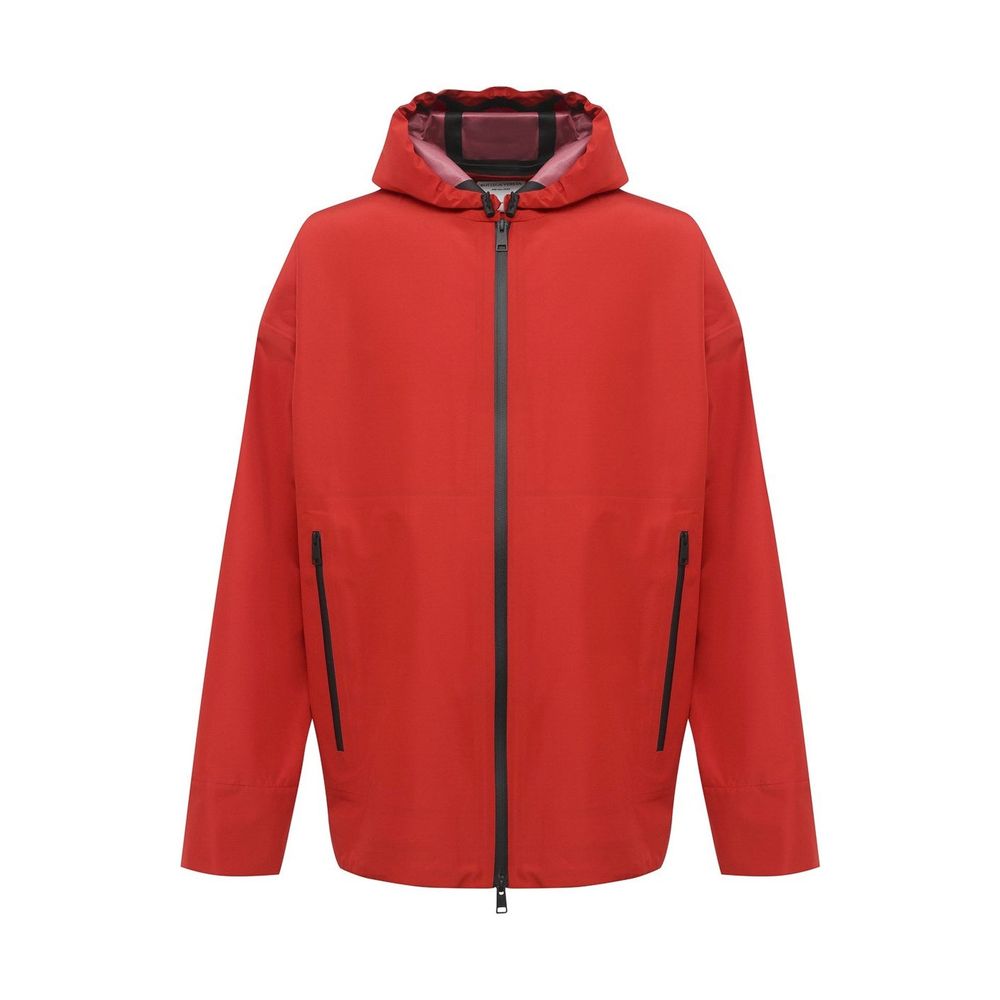 Water-Repellent Nylon Jacket — Red