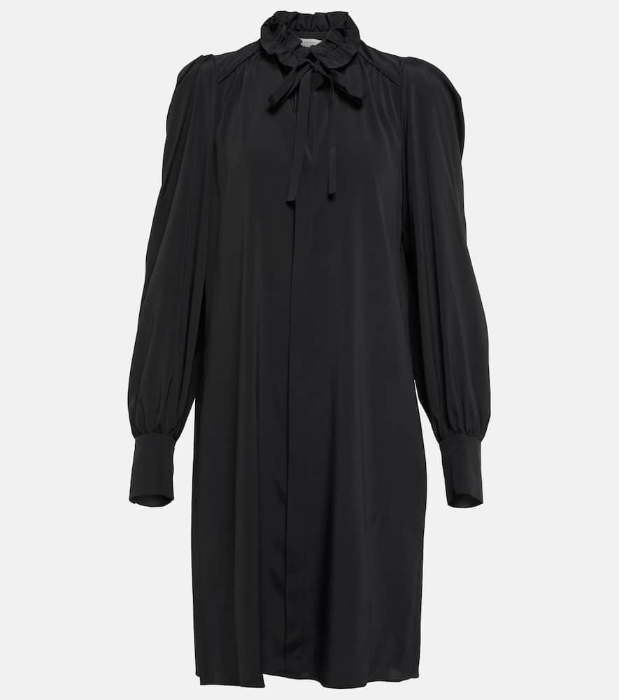 Tie-neck minidress