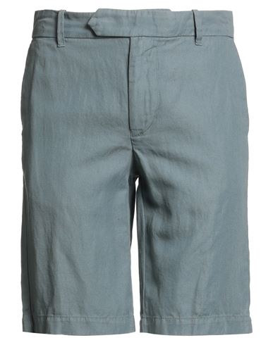 Man Shorts & Bermuda Shorts Grey Size 31 Cotton