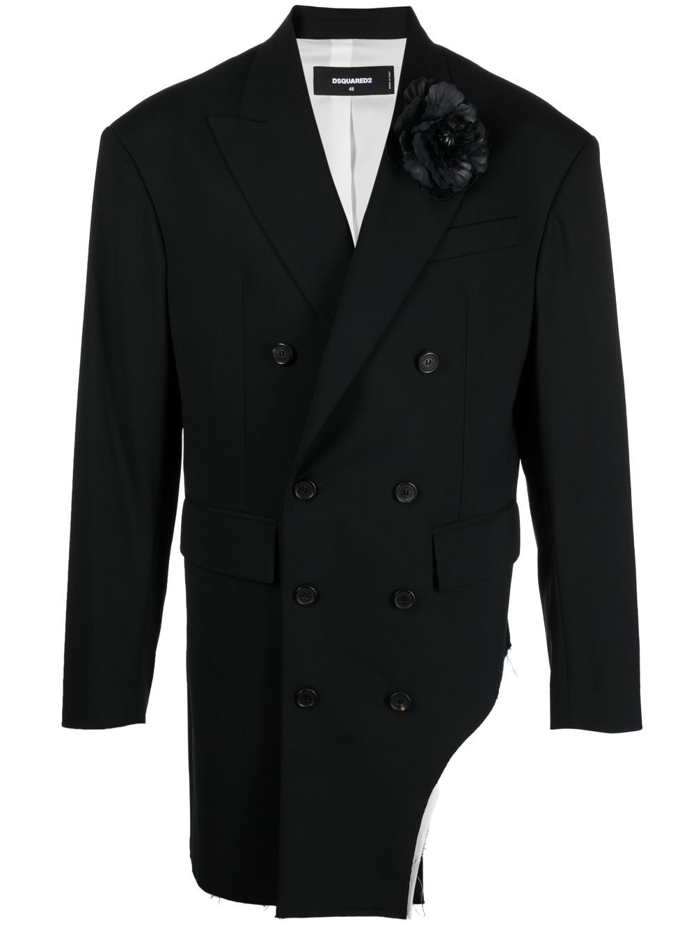 Double-breasted blazer - Black