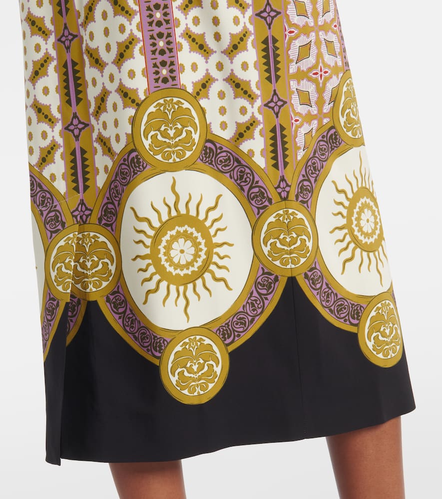 Printed pencil skirt