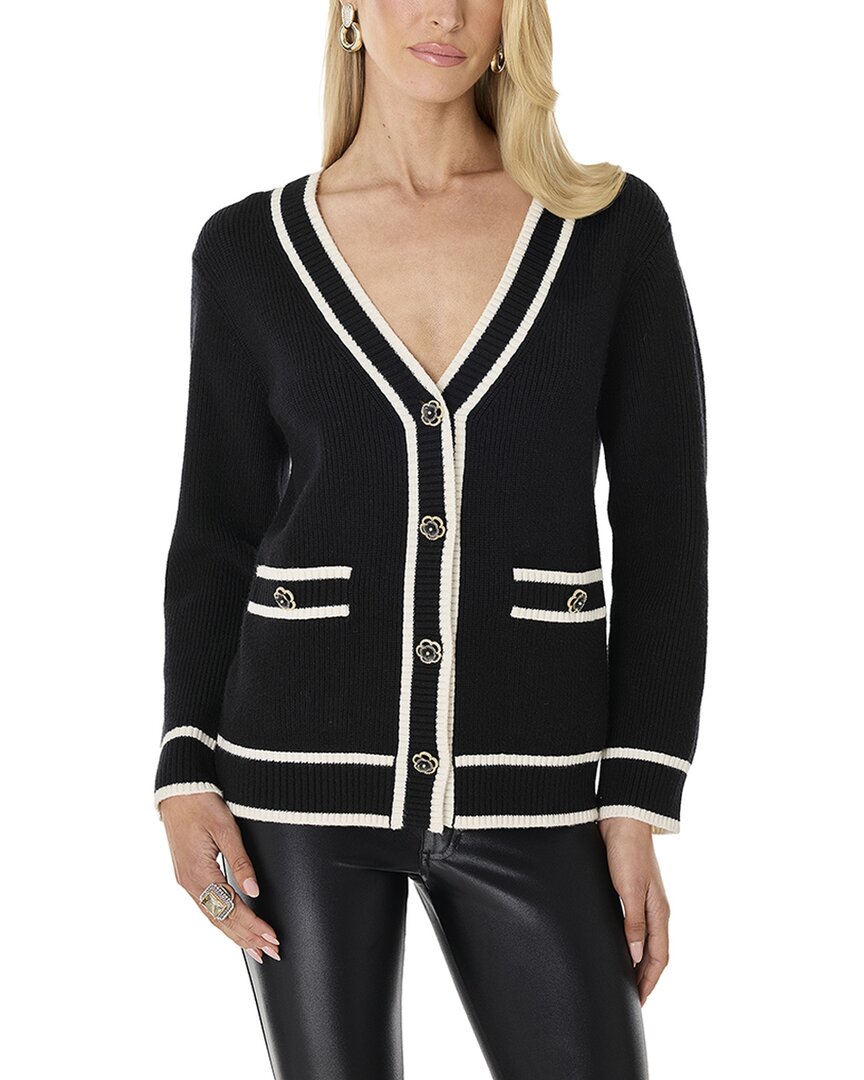 Devin Rose Contrast Cardigan