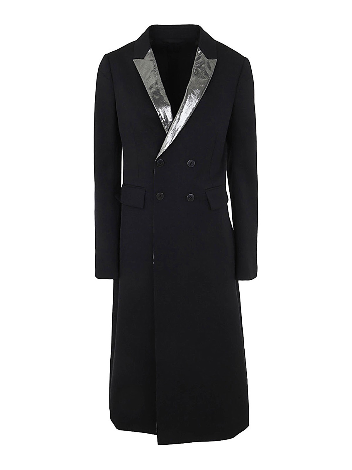Gabardine smoking double breasted coat