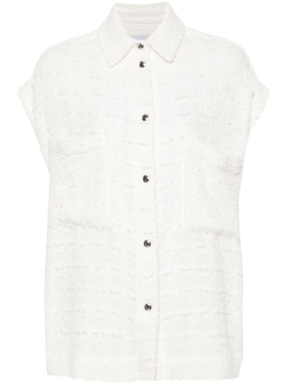 Rua bouclé gilet - White