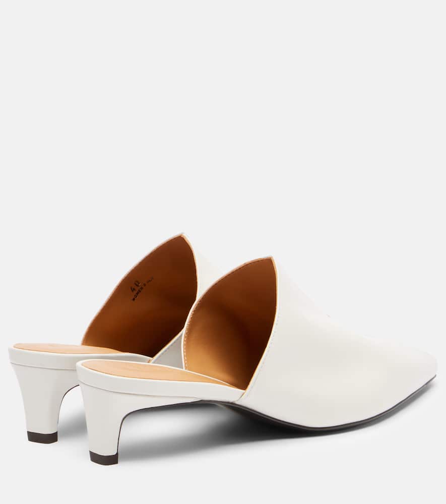 40 leather mules